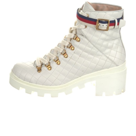 White motto boots authentic Gucci/ box and dust bags - Picture 3 of 16